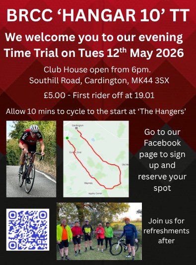 Welcome to our Time Trial on 12th May 2026
